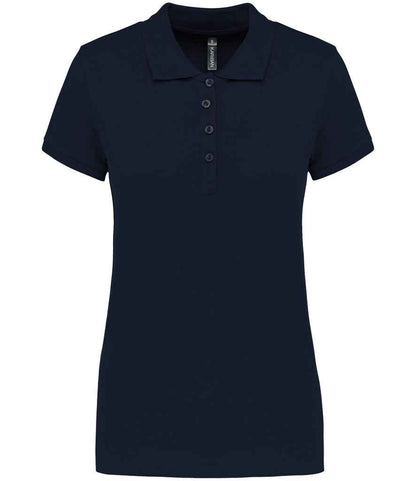 Kariban KB255 Ladies Slim fit Short Sleeve Piqu Polo Shirt 100% ringspun combed cotto Dark color - COOZO