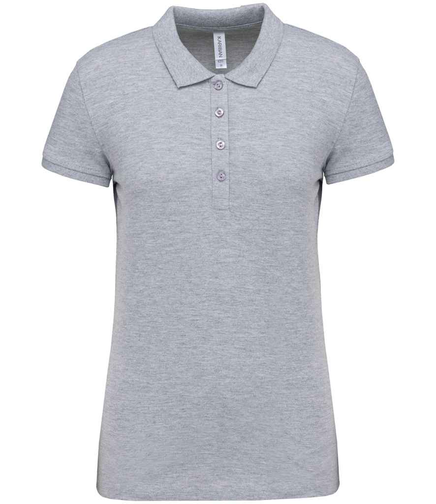 Kariban KB255 Ladies Slim fit Short Sleeve Piqu Polo Shirt 100% ringspun combed cotto Light color - COOZO