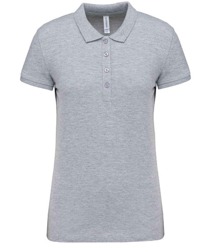Kariban KB255 Ladies Slim fit Short Sleeve Piqu Polo Shirt 100% ringspun combed cotto Light color - COOZO