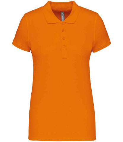 Kariban KB255 Ladies Slim fit Short Sleeve Piqu Polo Shirt 100% ringspun combed cotto Light color - COOZO