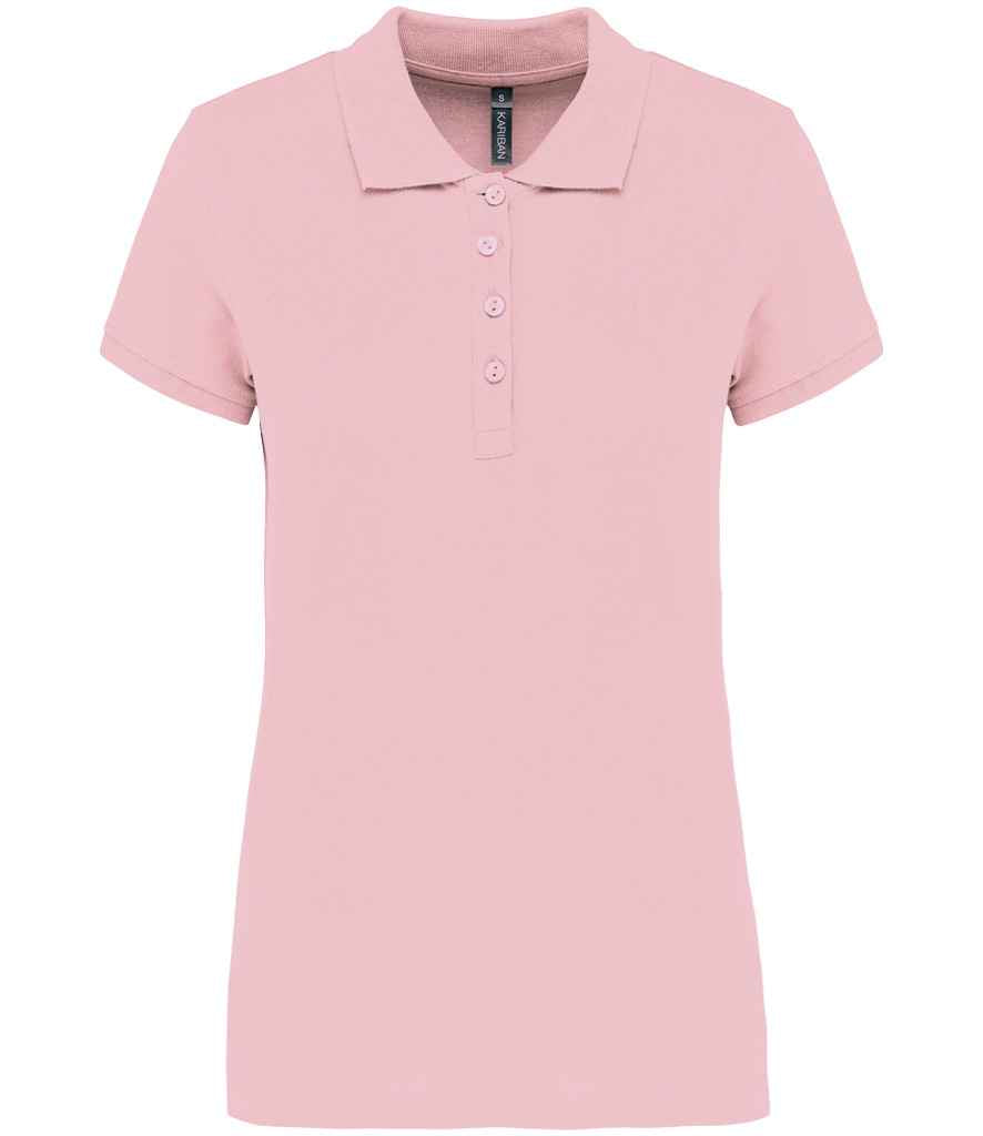 Kariban KB255 Ladies Slim fit Short Sleeve Piqu Polo Shirt 100% ringspun combed cotto Light color - COOZO
