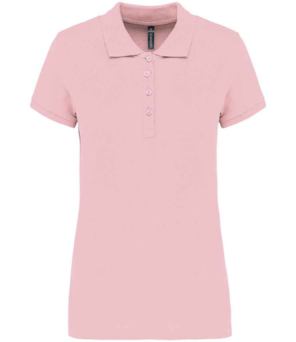 Kariban KB255 Ladies Slim fit Short Sleeve Piqu Polo Shirt 100% ringspun combed cotto Light color - COOZO