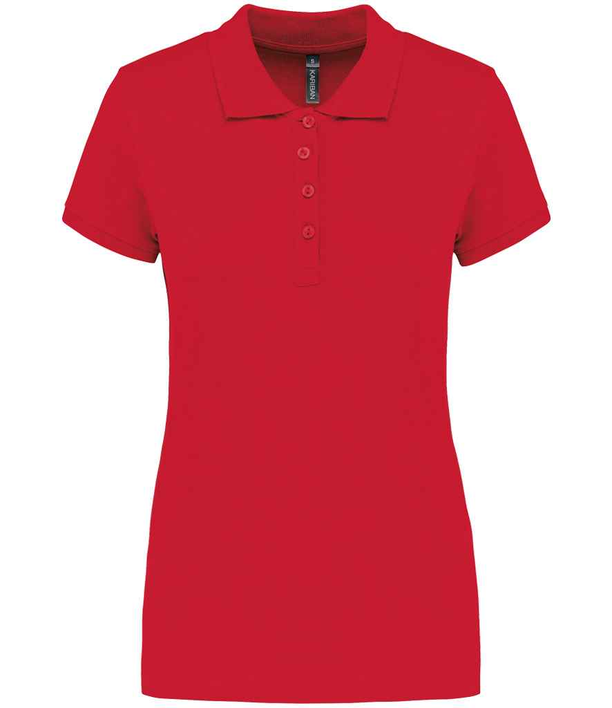Kariban KB255 Ladies Slim fit Short Sleeve Piqu Polo Shirt 100% ringspun combed cotto Light color - COOZO