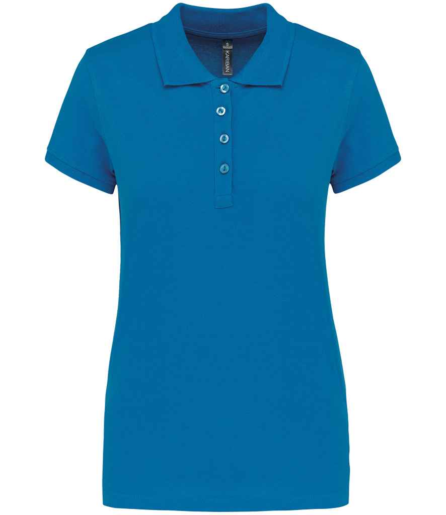 Kariban KB255 Ladies Slim fit Short Sleeve Piqu Polo Shirt 100% ringspun combed cotto Light color - COOZO
