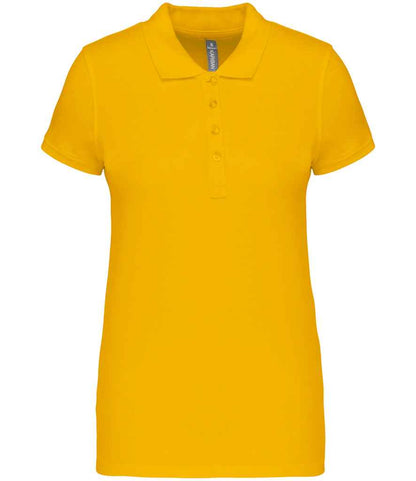 Kariban KB255 Ladies Slim fit Short Sleeve Piqu Polo Shirt 100% ringspun combed cotto Light color - COOZO