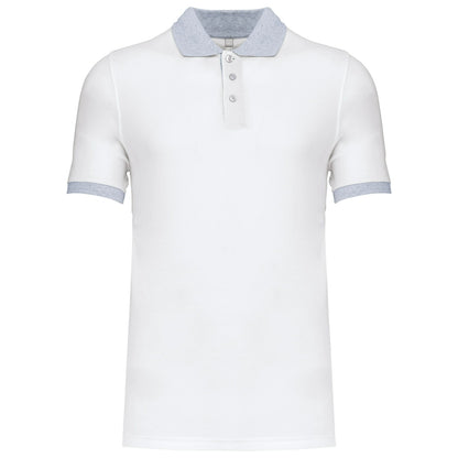 Kariban KB258 Two-tone piqu polo shirt Contrasting rib at neck and cuffs 100% preshrunk cotton - COOZO