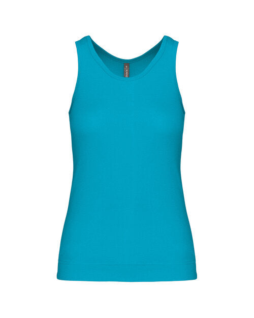 Kariban KB311 Ladies Tank Vest Racer back style Deep hem 100% cotton - COOZO