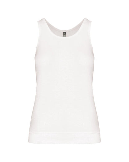 Kariban KB311 Ladies Tank Vest Racer back style Deep hem 100% cotton - COOZO