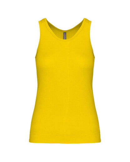 Kariban KB311 Ladies Tank Vest Racer back style Deep hem 100% cotton - COOZO