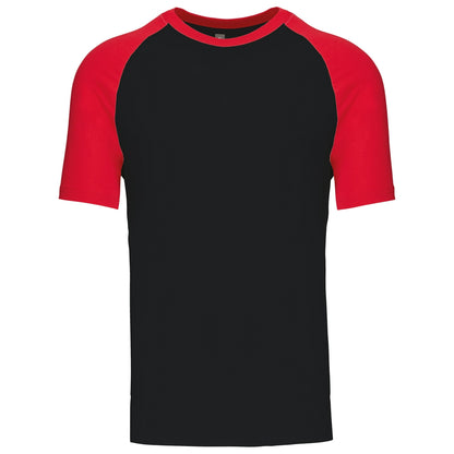 Kariban KB330 Baseball Short-sleeved two-tone T-shirt 100% cotton - COOZO