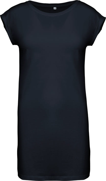 Kariban KB388 Comfort fit Ladies' Wide neck long T-shirt 100% Combed cotton - COOZO