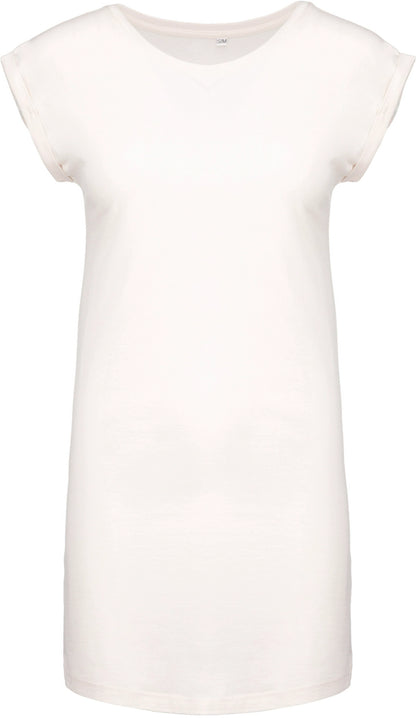 Kariban KB388 Comfort fit Ladies' Wide neck long T-shirt 100% Combed cotton - COOZO