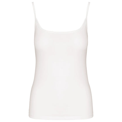 Kariban KB397 Ladies' strappy tank top Piping at the neckline Jersey knit fabric in combed cotton - COOZO