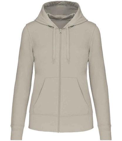 Kariban KB4031 Ladies Eco Friendly Full Zip Hoodie Soft cotton faced fabric Drop shoulder style Straight fit - COOZO