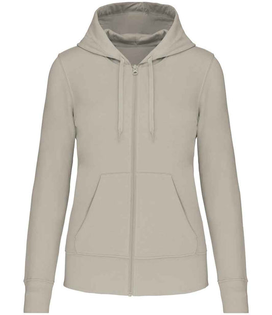 Kariban KB4031 Ladies Eco Friendly Full Zip Hoodie Soft cotton faced fabric Drop shoulder style Straight fit - COOZO