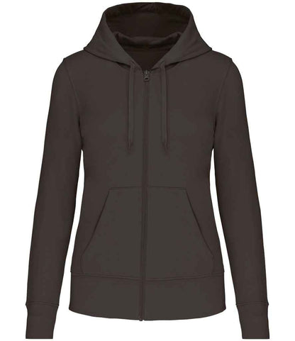 Kariban KB4031 Ladies Eco Friendly Full Zip Hoodie Soft cotton faced fabric Drop shoulder style Straight fit - COOZO