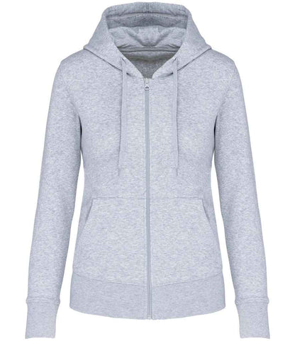 Kariban KB4031 Ladies Eco Friendly Full Zip Hoodie Soft cotton faced fabric Drop shoulder style Straight fit - COOZO