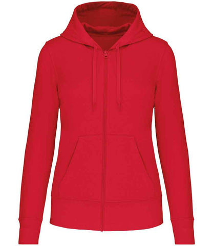 Kariban KB4031 Ladies Eco Friendly Full Zip Hoodie Soft cotton faced fabric Drop shoulder style Straight fit - COOZO
