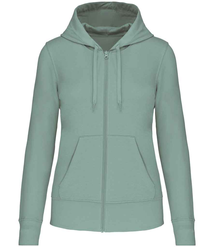Kariban KB4031 Ladies Eco Friendly Full Zip Hoodie Soft cotton faced fabric Drop shoulder style Straight fit - COOZO