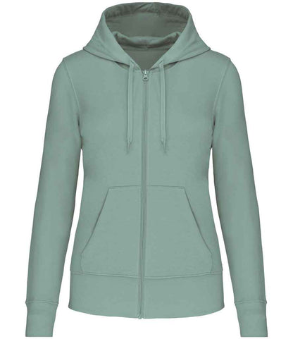 Kariban KB4031 Ladies Eco Friendly Full Zip Hoodie Soft cotton faced fabric Drop shoulder style Straight fit - COOZO