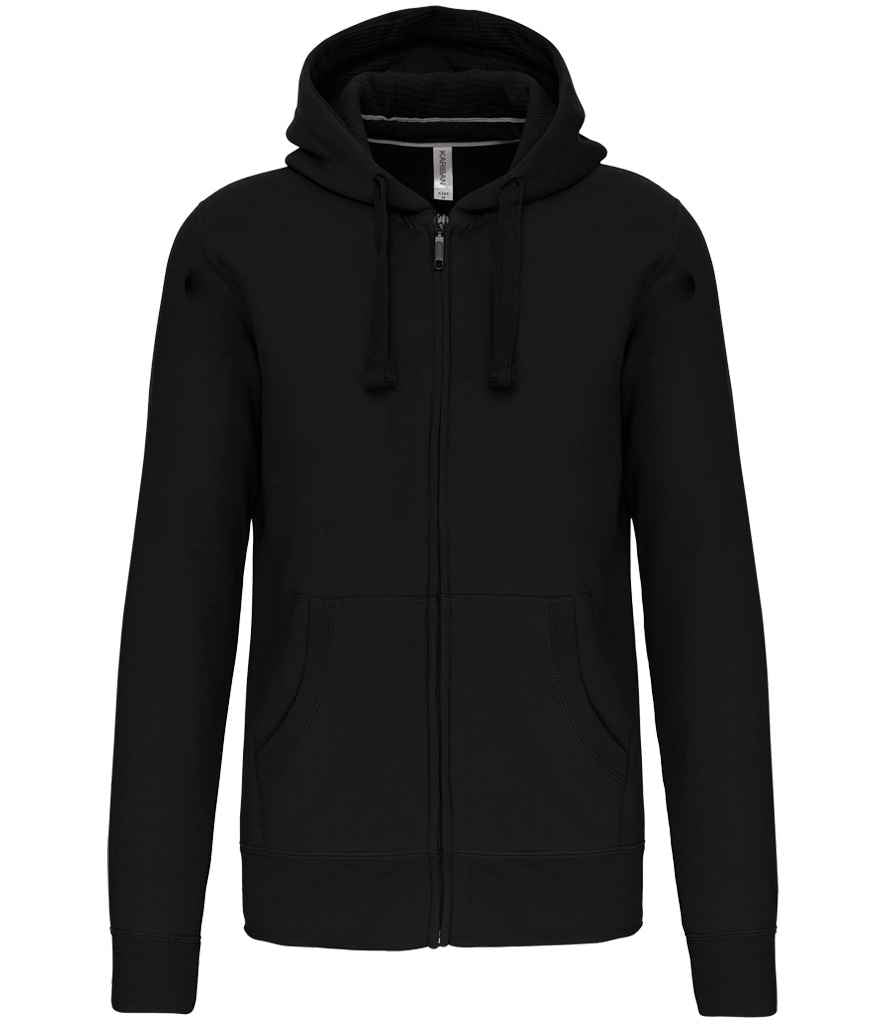 Kariban KB454 Full Zip Hooded Sweatshirt Soft cotton faced fabric Drop shoulder style - COOZO