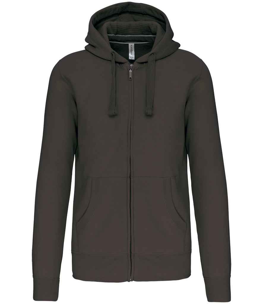 Kariban KB454 Full Zip Hooded Sweatshirt Soft cotton faced fabric Drop shoulder style - COOZO