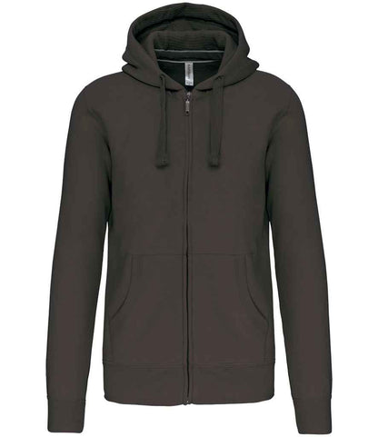 Kariban KB454 Full Zip Hooded Sweatshirt Soft cotton faced fabric Drop shoulder style - COOZO