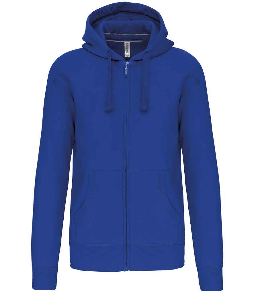 Kariban KB454 Full Zip Hooded Sweatshirt Soft cotton faced fabric Drop shoulder style - COOZO