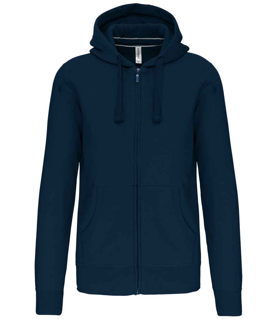 Kariban KB454 Full Zip Hooded Sweatshirt Soft cotton faced fabric Drop shoulder style - COOZO