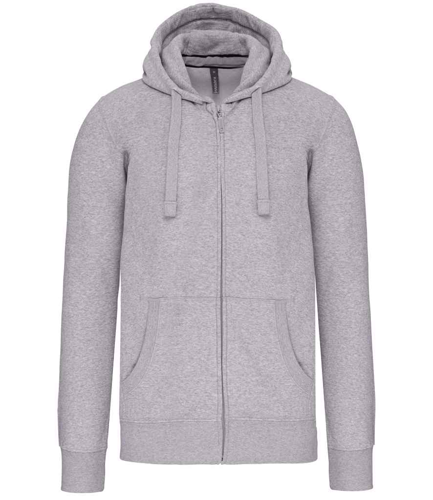 Kariban KB454 Full Zip Hooded Sweatshirt Soft cotton faced fabric Drop shoulder style - COOZO