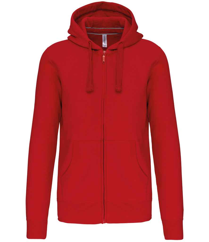 Kariban KB454 Full Zip Hooded Sweatshirt Soft cotton faced fabric Drop shoulder style - COOZO