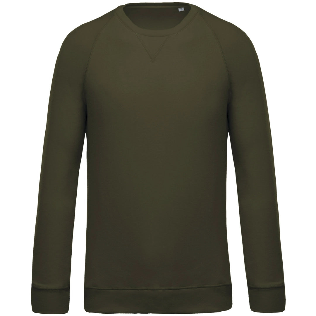 Kariban KB480 Organic Raglan Sweatshirt French terry Twill taped neck and V finish at neckline - COOZO