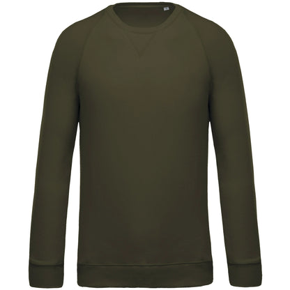 Kariban KB480 Organic Raglan Sweatshirt French terry Twill taped neck and V finish at neckline - COOZO