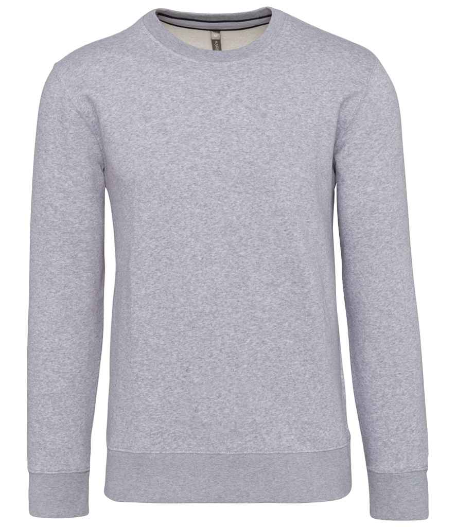 Kariban KB488 Crew Neck Sweatshirt Drop shoulder style Soft cotton faced fabric Ribbed collar cuffs and hem - COOZO