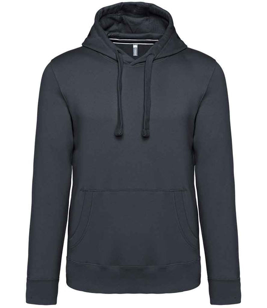 Kariban KB489 Hooded Sweatshirt Drop shoulder style Soft cotton faced fabric Brushed back fleece - COOZO