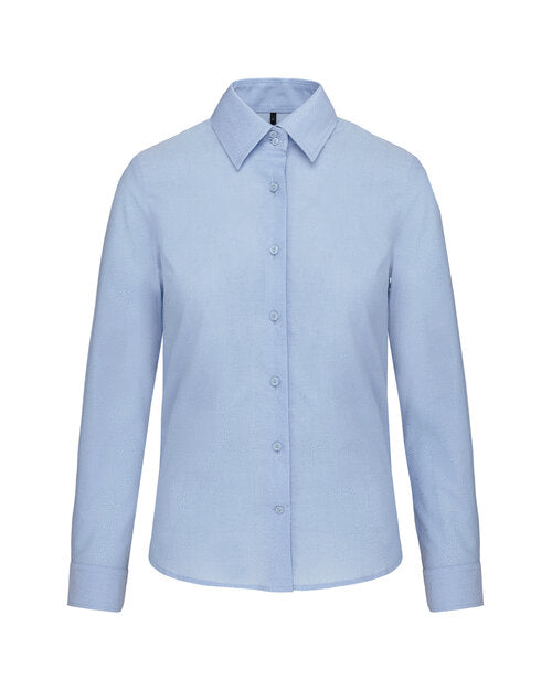 Kariban KB534 Ladies long sleeve oxford shirt Easycare fabric Soft collar - COOZO