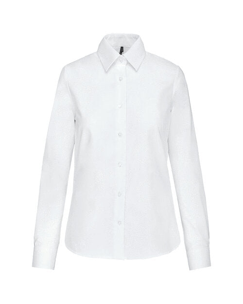 Kariban KB534 Ladies long sleeve oxford shirt Easycare fabric Soft collar - COOZO