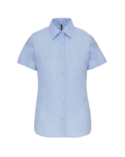Kariban KB536 Ladies short sleeve oxford shirt Easy care fabric Soft collar - COOZO