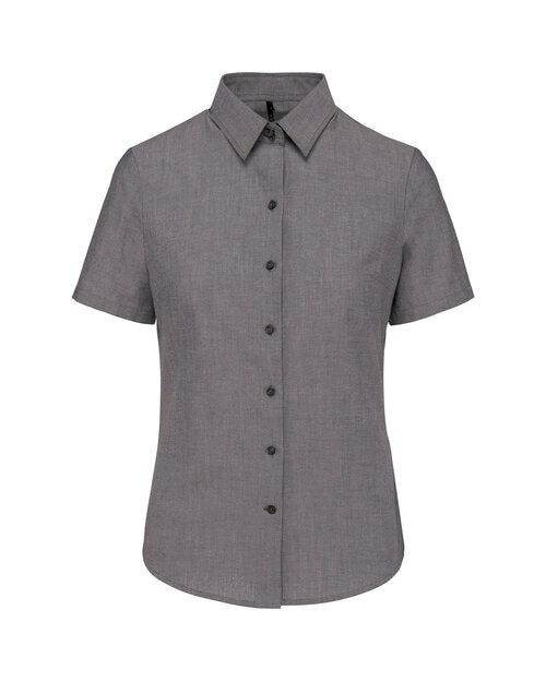 Kariban KB536 Ladies short sleeve oxford shirt Easy care fabric Soft collar - COOZO