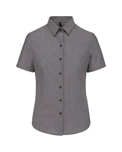 Kariban KB536 Ladies short sleeve oxford shirt Easy care fabric Soft collar - COOZO