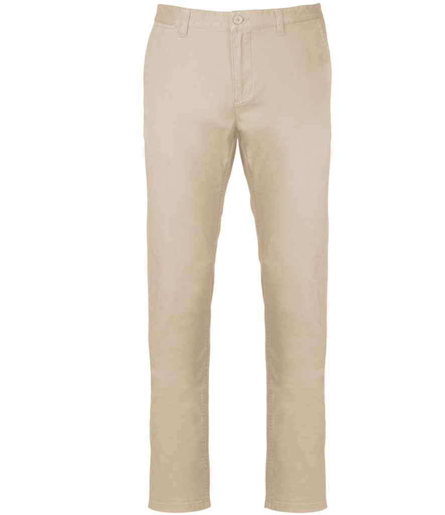 Kariban KB740 Chino Trousers Modern style Flat front Belt loops - COOZO