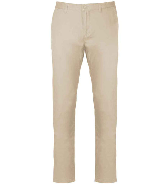 Kariban KB740 Chino Trousers Modern style Flat front Belt loops - COOZO