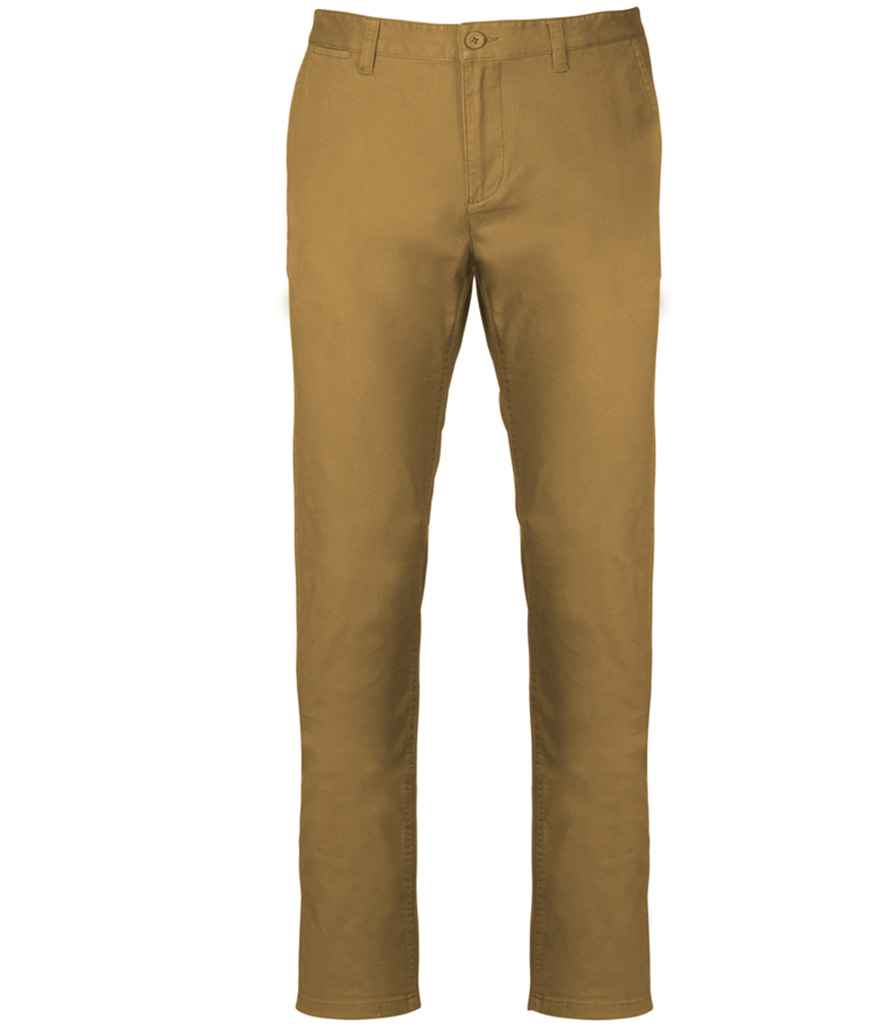 Kariban KB740 Chino Trousers Modern style Flat front Belt loops - COOZO
