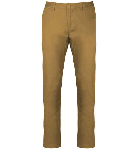 Kariban KB740 Chino Trousers Modern style Flat front Belt loops - COOZO
