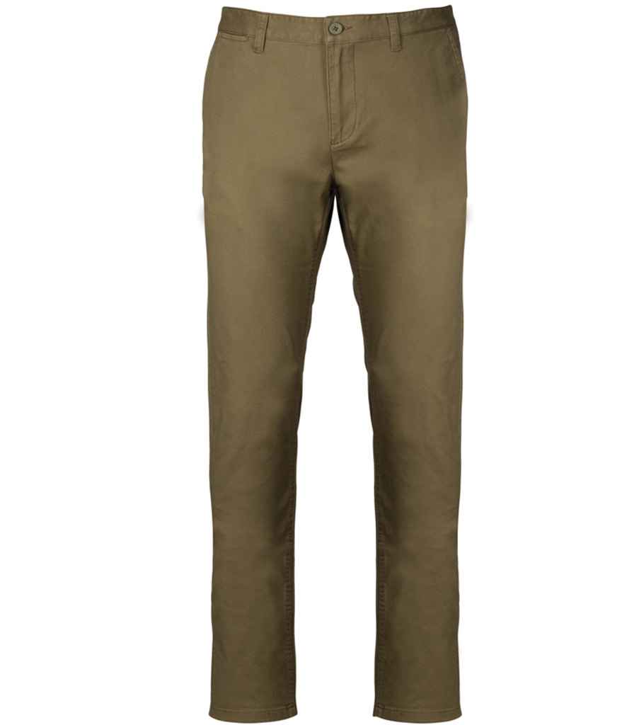 Kariban KB740 Chino Trousers Modern style Flat front Belt loops - COOZO