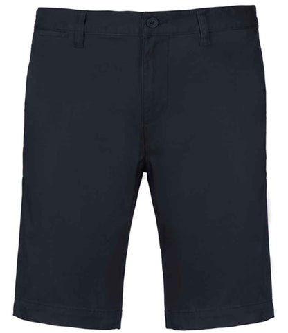 Kariban KB750 Chino Bermuda Shorts Modern style Flat front Zip fly with button over - COOZO