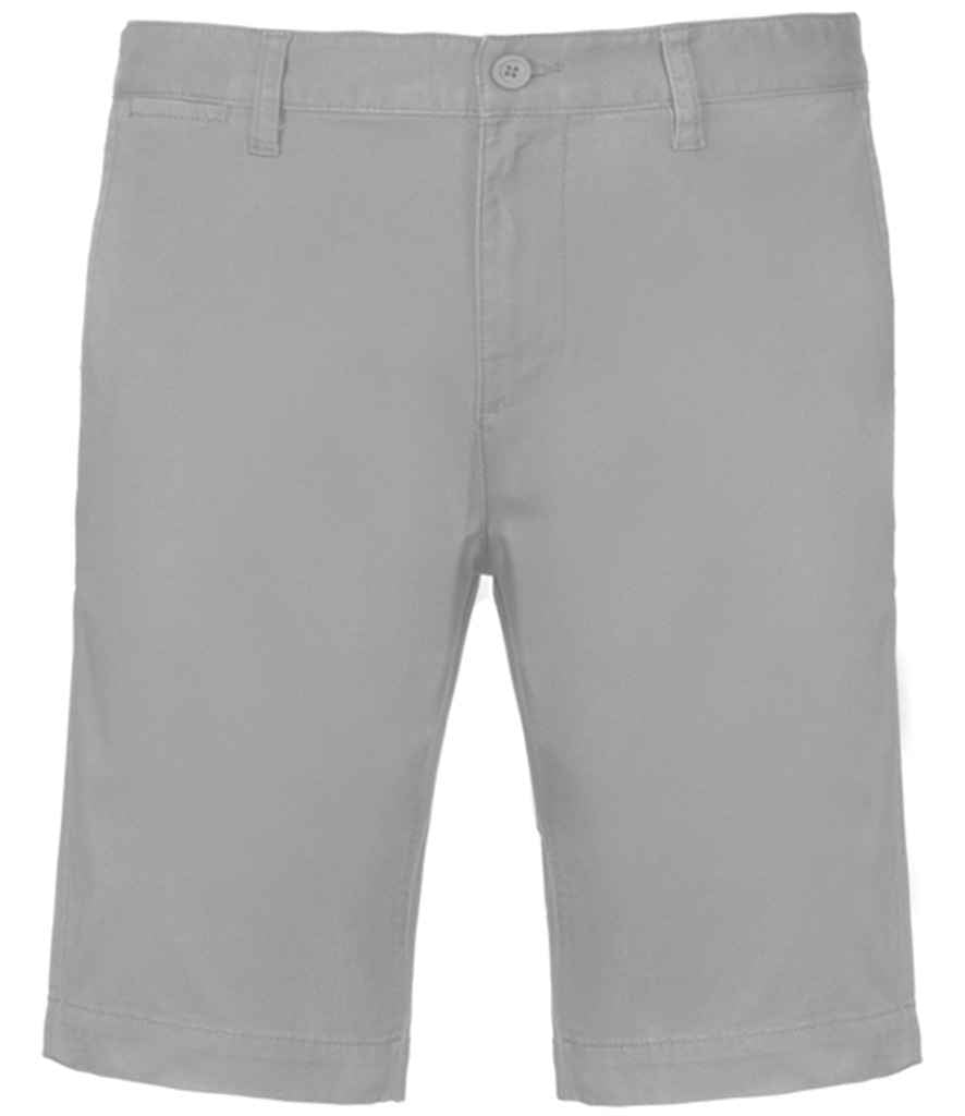 Kariban KB750 Chino Bermuda Shorts Modern style Flat front Zip fly with button over - COOZO