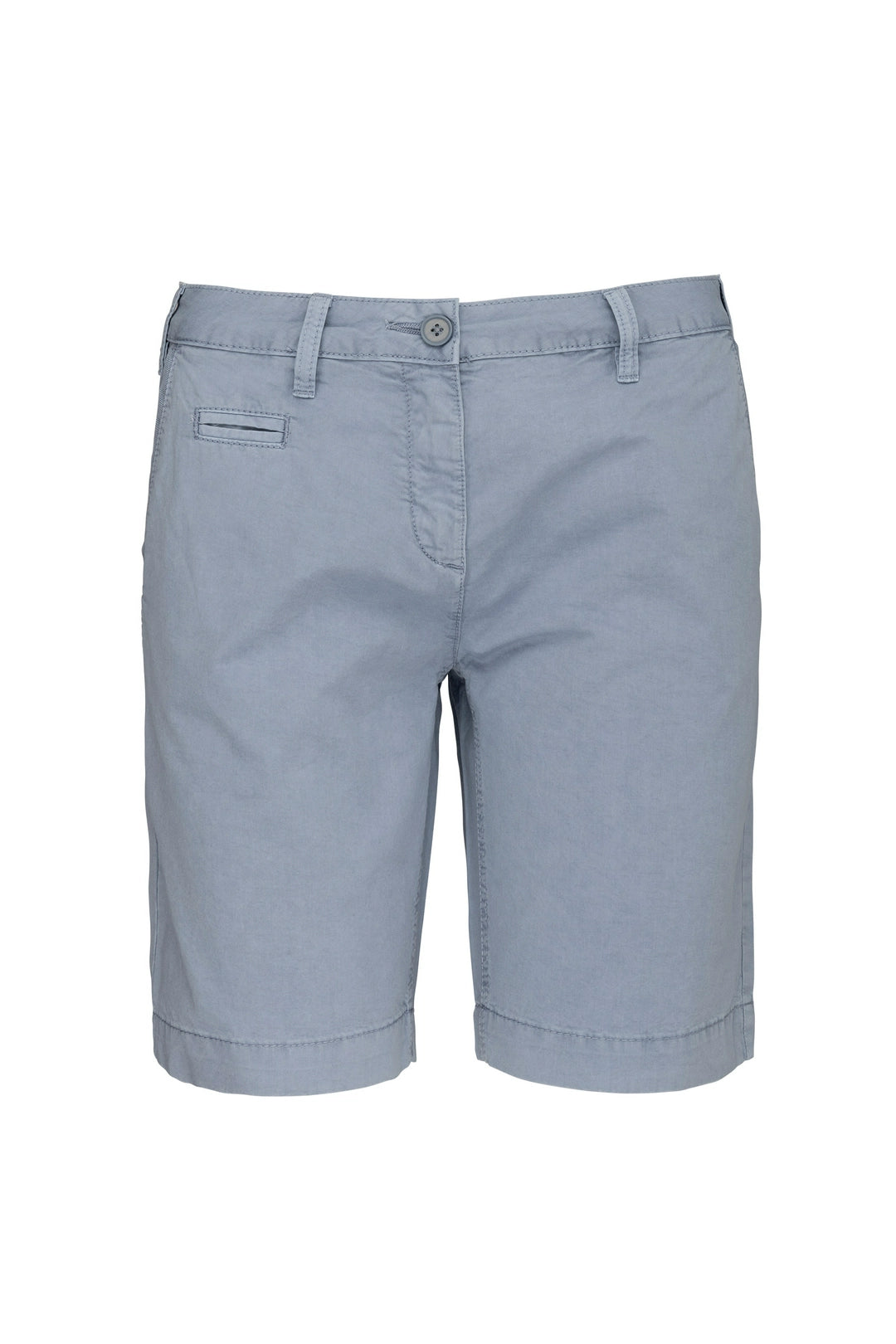 Kariban KB753 Ladies washed effect Bermuda shorts 100% Cotton Waistband with belt loops - COOZO