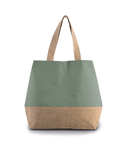 Kimood KI0235 Canvas Jute Shopper