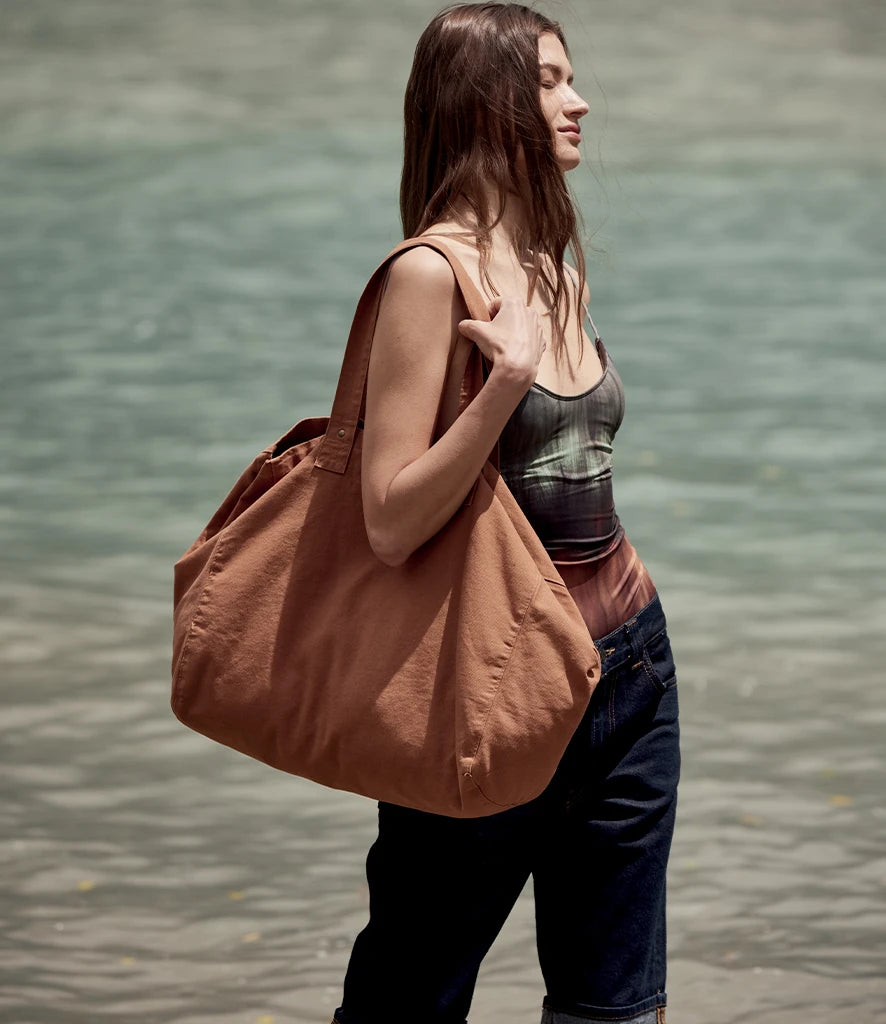 COOZO-Kimood Faded Cotton Shopper